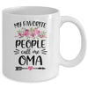 My Favorite People Call Me Oma Mother's Day Floral Mug Coffee Mug | Teecentury.com