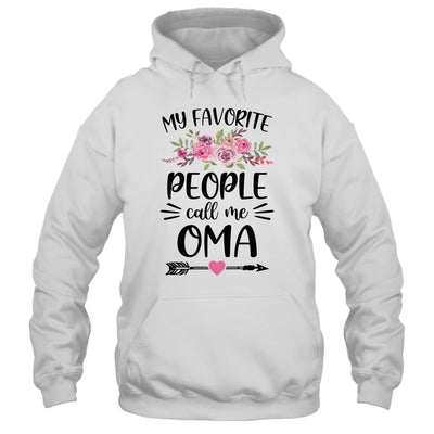 My Favorite People Call Me Oma Mother's Day Floral T-Shirt & Tank Top | Teecentury.com