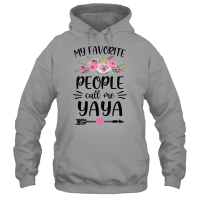 My Favorite People Call Me Yaya Mother's Day Floral T-Shirt & Tank Top | Teecentury.com