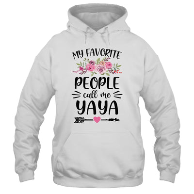 My Favorite People Call Me Yaya Mother's Day Floral T-Shirt & Tank Top | Teecentury.com