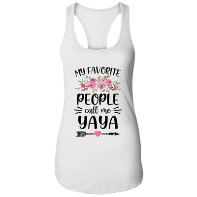 My Favorite People Call Me Yaya Mother's Day Floral T-Shirt & Tank Top | Teecentury.com