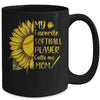 My Favorite Softball Player Call Me Mom Mothers Day Mug Coffee Mug | Teecentury.com