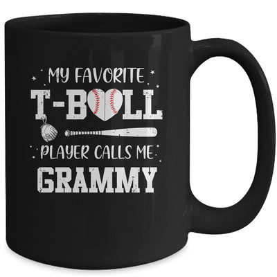 My Favorite T-Ball Player Calls Me Grammy Baseball Mug Coffee Mug | Teecentury.com