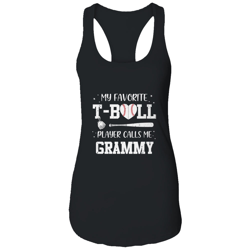 My Favorite T-Ball Player Calls Me Grammy Baseball T-Shirt & Tank Top | Teecentury.com