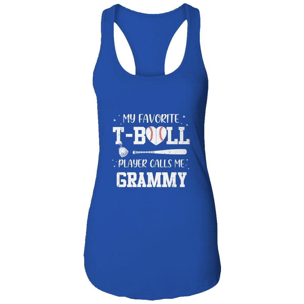 My Favorite T-Ball Player Calls Me Grammy Baseball T-Shirt & Tank Top | Teecentury.com