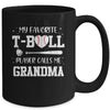 My Favorite T-Ball Player Calls Me Grandma Baseball Mug Coffee Mug | Teecentury.com