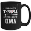 My Favorite T-Ball Player Calls Me Oma Baseball Mug Coffee Mug | Teecentury.com