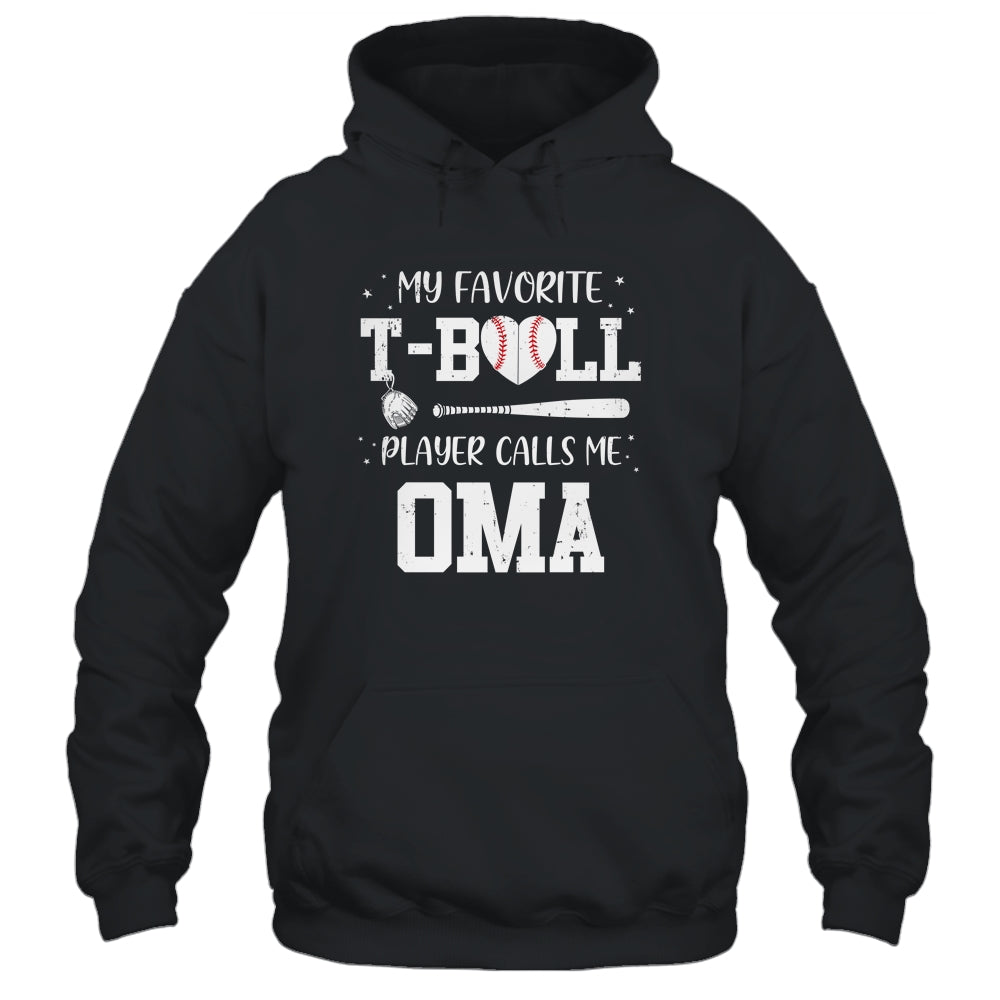 My Favorite T-Ball Player Calls Me Oma Baseball T-Shirt & Tank Top | Teecentury.com