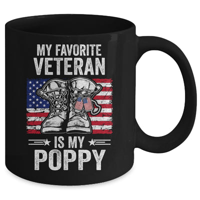 My Favorite Veteran Is My Poppy Father Veterans Day Mug Coffee Mug | Teecentury.com