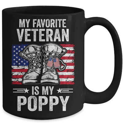 My Favorite Veteran Is My Poppy Father Veterans Day Mug Coffee Mug | Teecentury.com