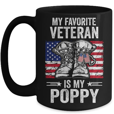 My Favorite Veteran Is My Poppy Father Veterans Day Mug Coffee Mug | Teecentury.com