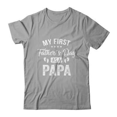 My First Father's Day As A Papa Fathers Day T-Shirt & Hoodie | Teecentury.com