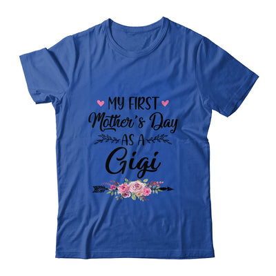 My First Mother's Day As A Gigi Mothers Day T-Shirt & Tank Top | Teecentury.com