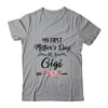 My First Mother's Day As A Gigi Mothers Day T-Shirt & Tank Top | Teecentury.com