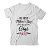 My First Mother's Day As A Gigi Mothers Day T-Shirt & Tank Top | Teecentury.com