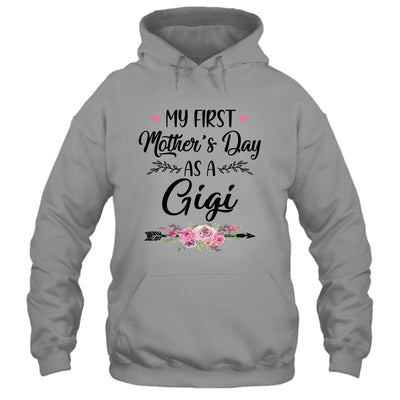 My First Mother's Day As A Gigi Mothers Day T-Shirt & Tank Top | Teecentury.com