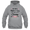 My First Mother's Day As A Granny Mothers Day T-Shirt & Tank Top | Teecentury.com