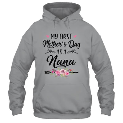 My First Mother's Day As A Nana Mothers Day T-Shirt & Tank Top | Teecentury.com