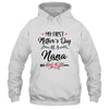 My First Mother's Day As A Nana Mothers Day T-Shirt & Tank Top | Teecentury.com