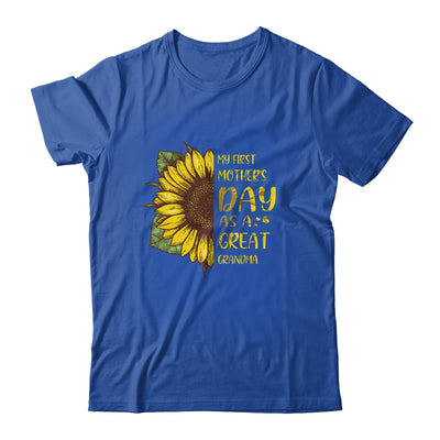 My First Mothers Day As Great Grandma Sunflower T-Shirt & Tank Top | Teecentury.com