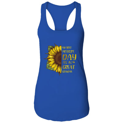 My First Mothers Day As Great Grandma Sunflower T-Shirt & Tank Top | Teecentury.com