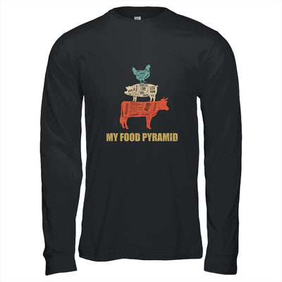 My Food Pyramid Funny Carnivore Cow Pig Chicken T-Shirt & Hoodie | Teecentury.com