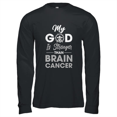 My God Is Stronger Than Brain Cancer Awareness T-Shirt & Hoodie | Teecentury.com