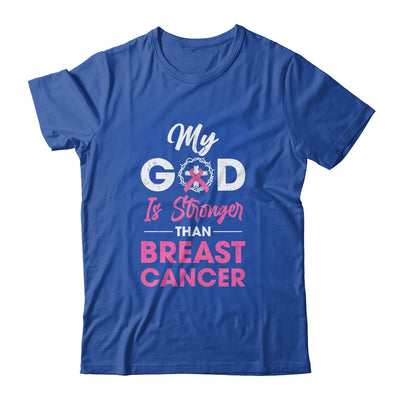My God Is Stronger Than Breast Cancer Awareness T-Shirt & Hoodie | Teecentury.com