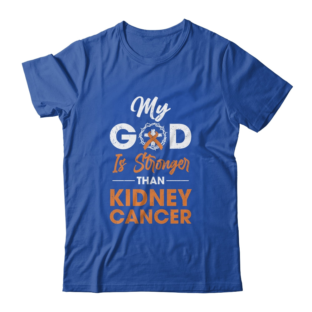 My God Is Stronger Than Kidney Cancer Awareness T-Shirt & Hoodie | Teecentury.com