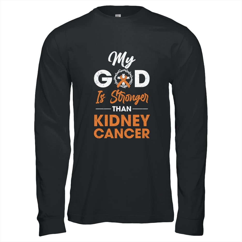 My God Is Stronger Than Kidney Cancer Awareness T-Shirt & Hoodie | Teecentury.com