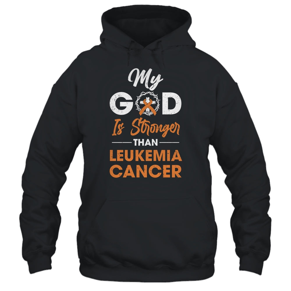 My God Is Stronger Than Leukemia Cancer Awareness T-Shirt & Hoodie | Teecentury.com