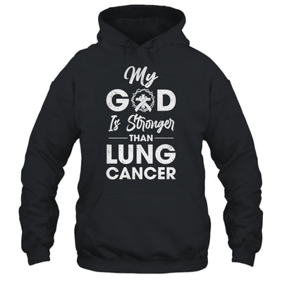 My God Is Stronger Than Lung Cancer Awareness T-Shirt & Hoodie | Teecentury.com