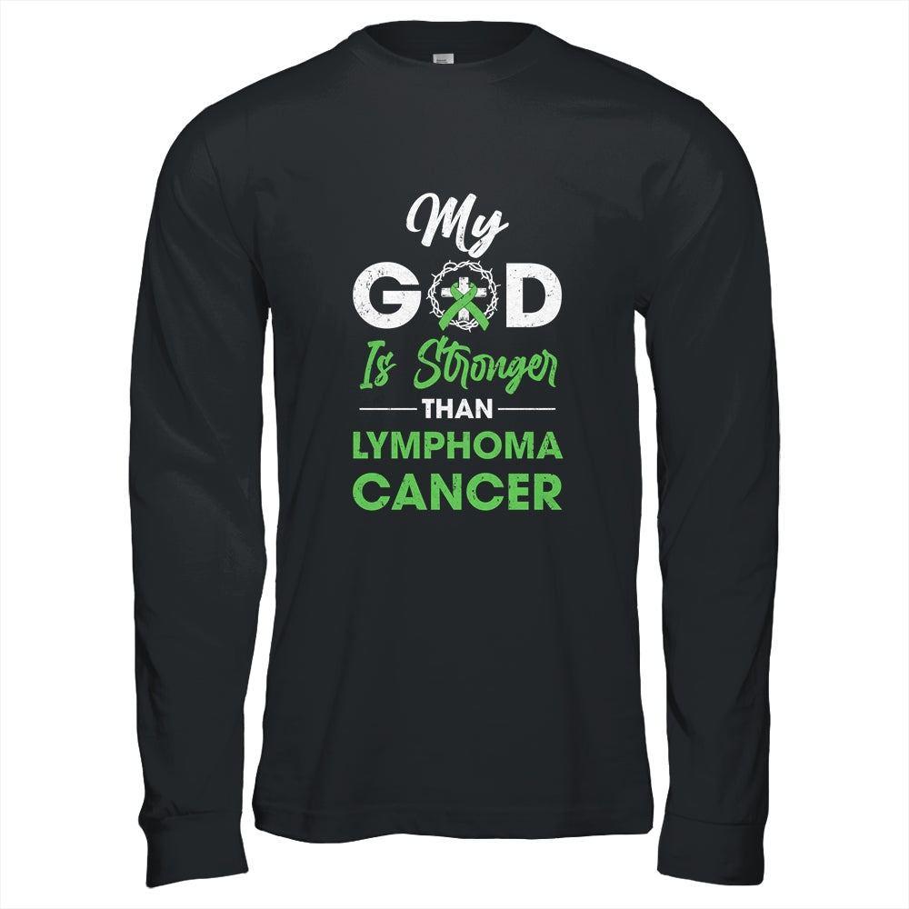 My God Is Stronger Than Lymphoma Cancer Awareness T-Shirt & Hoodie | Teecentury.com