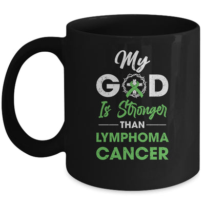 My God Is Stronger Than Lymphoma Cancer Awareness Mug Coffee Mug | Teecentury.com