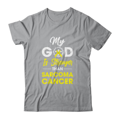 My God Is Stronger Than Sarcoma Cancer Awareness T-Shirt & Hoodie | Teecentury.com
