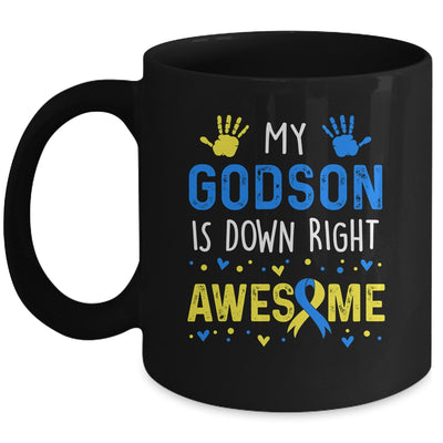 My Godson Down Right Awesome Down Syndrome Awareness Mug | teecentury