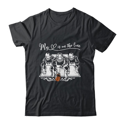 My Heart Is On The Line Offensive Lineman Football Shirt & Tank Top | teecentury