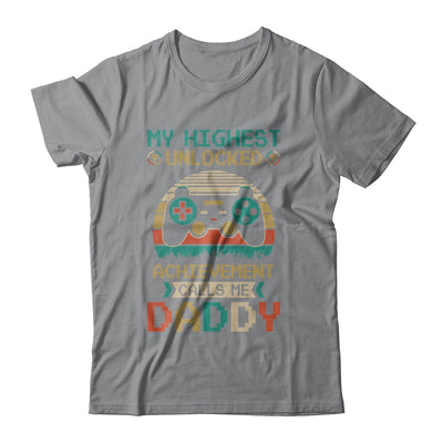 My Highest Unlocked Achievement Calls Me Daddy Gamer T-Shirt & Hoodie | Teecentury.com