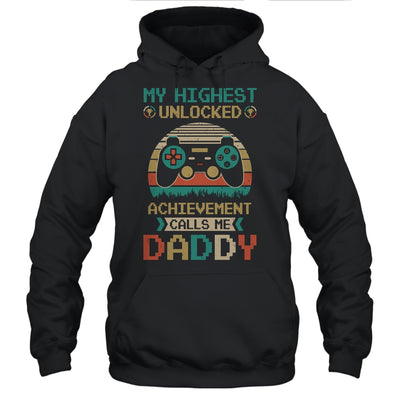 My Highest Unlocked Achievement Calls Me Daddy Gamer T-Shirt & Hoodie | Teecentury.com