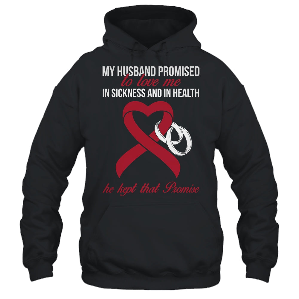 My Husband Promises To Me In Sickness Multiple Myeloma T-Shirt & Hoodie | Teecentury.com