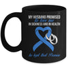 My Husband Promises To Me In Sickness Prostate Blue Ribbon Mug Coffee Mug | Teecentury.com
