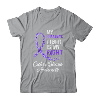 My Husbands Fight Is My Fight Crohns Disease Awareness T-Shirt & Hoodie | Teecentury.com