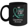 My Husbands Fight Is My Fight Dysautonomia Cancer Awareness Mug Coffee Mug | Teecentury.com