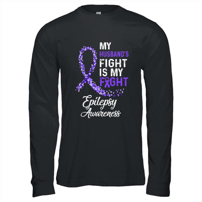 My Husbands Fight Is My Fight Epilepsy Cancer Awareness T-Shirt & Hoodie | Teecentury.com