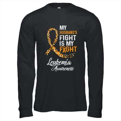 My Husbands Fight Is My Fight Leukemia Cancer Awareness T-Shirt & Hoodie | Teecentury.com