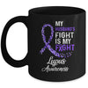 My Husbands Fight Is My Fight Lupus Cancer Awareness Mug Mug Coffee Mug | Teecentury.com