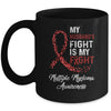 My Husbands Fight Is My Fight Multiple Myeloma Awareness Mug Coffee Mug | Teecentury.com