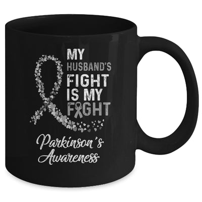 My Husbands Fight Is My Fight Parkinson's Cancer Awareness Mug Coffee Mug | Teecentury.com