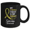 My Husbands Fight Is My Fight Stomach Cancer Awareness Mug Coffee Mug | Teecentury.com
