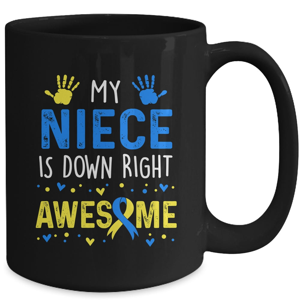 My Niece Down Right Awesome Down Syndrome Awareness Mug | teecentury